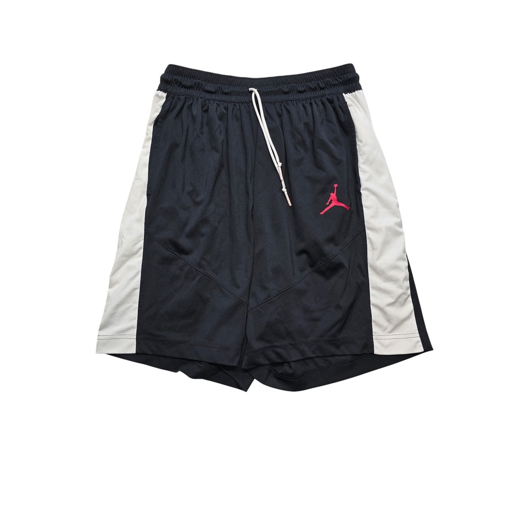 Jordan Basketball Athletic Shorts Black White Jumpman Kids Size Large